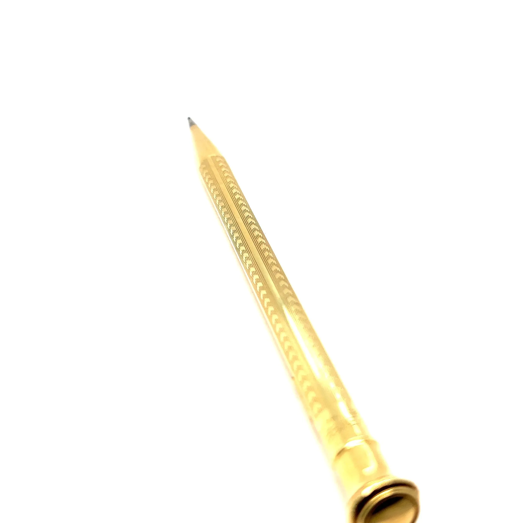 Art Deco 18 Karat Solid Yellow Gold Wahl Eversharp Mechanical Pencil