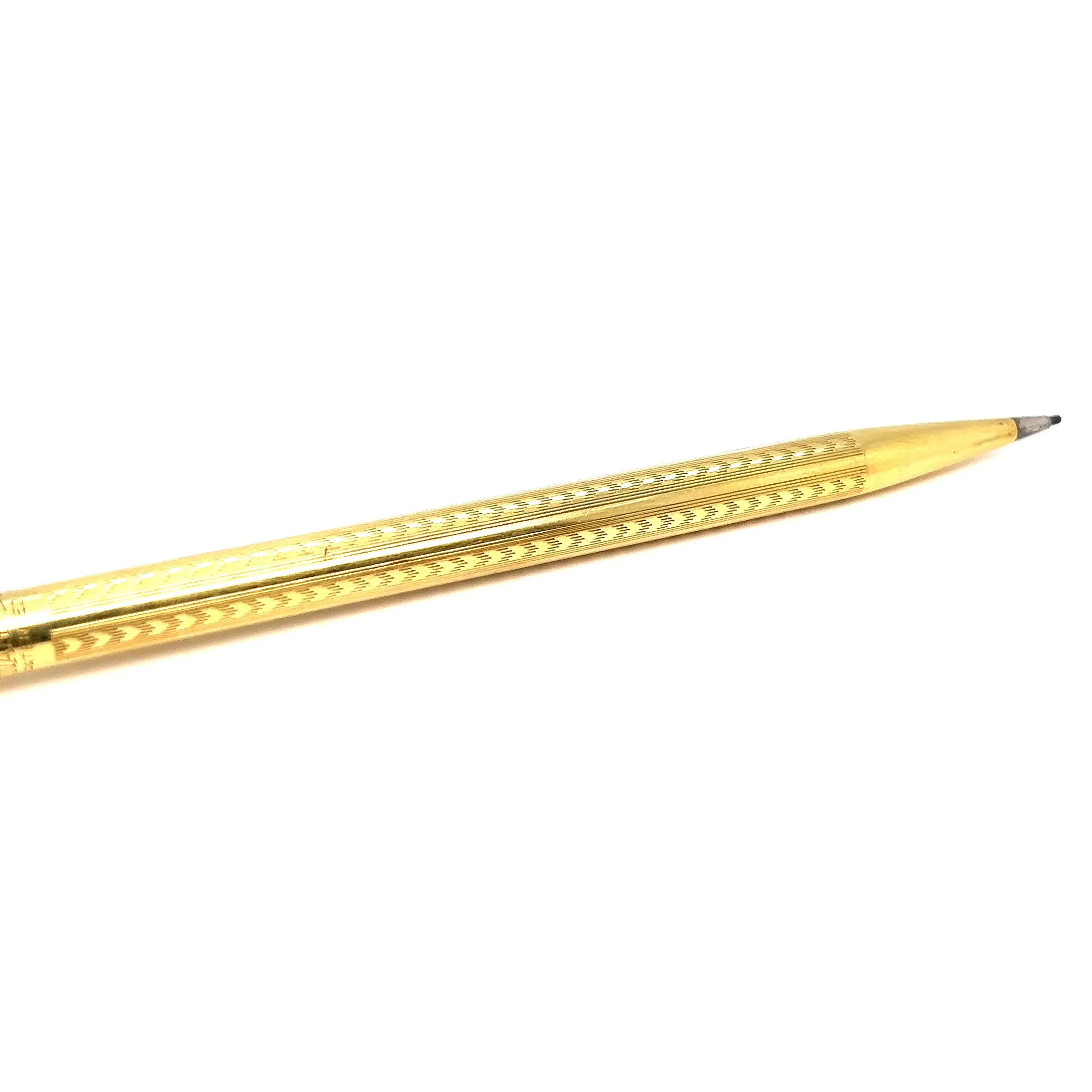 Art Deco 18 Karat Solid Yellow Gold Wahl Eversharp Mechanical Pencil