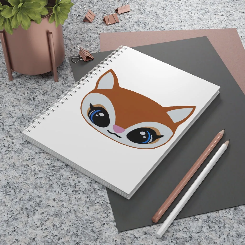 Brown Deer Head Spiral Notebook