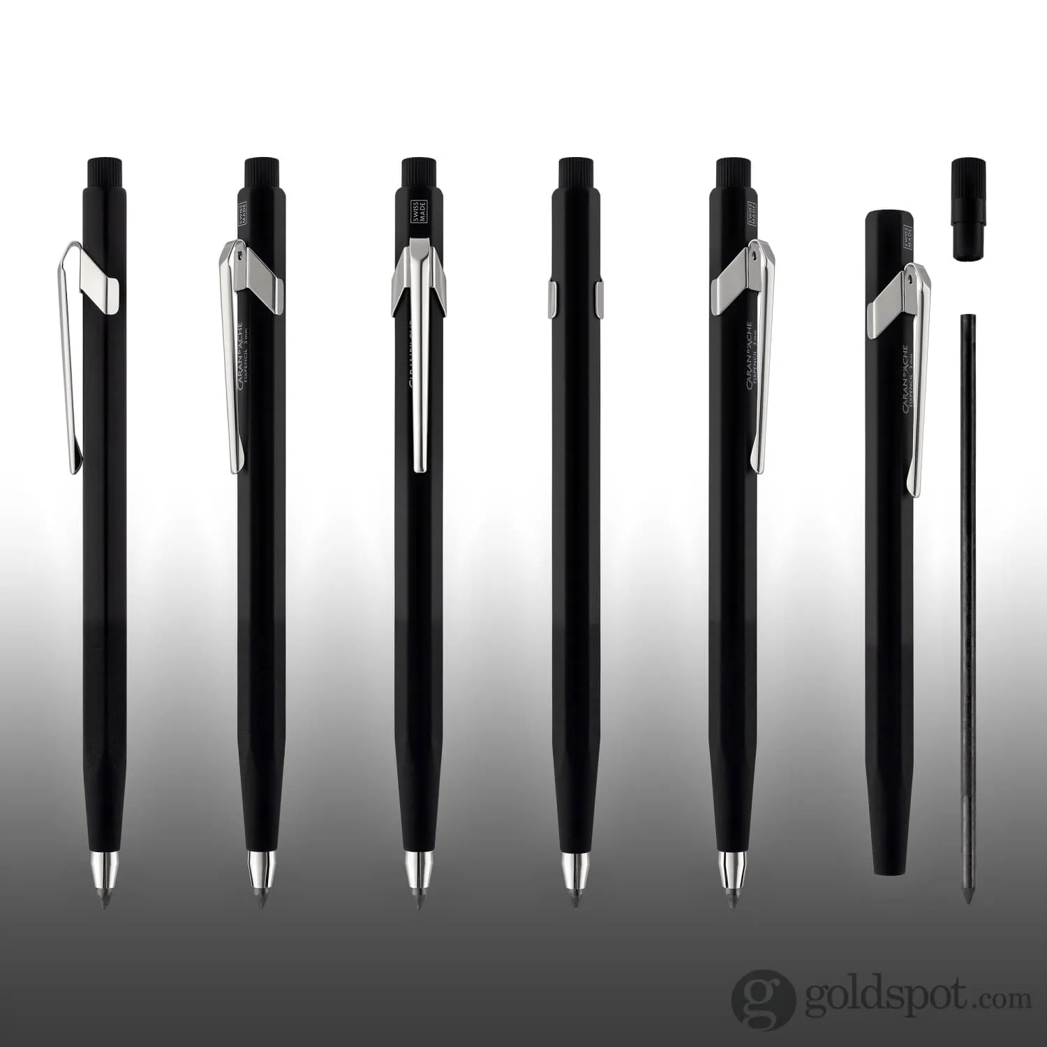 Caran d'Ache Fixpencil Mechanical Pencil in Black with Textured Grip - 3mm