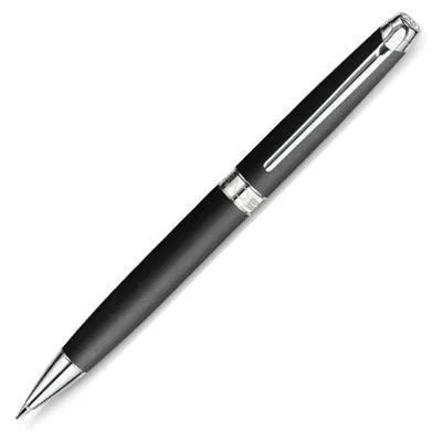 Caran d'Ache Leman Matte Black Silver Mechanical Pencil