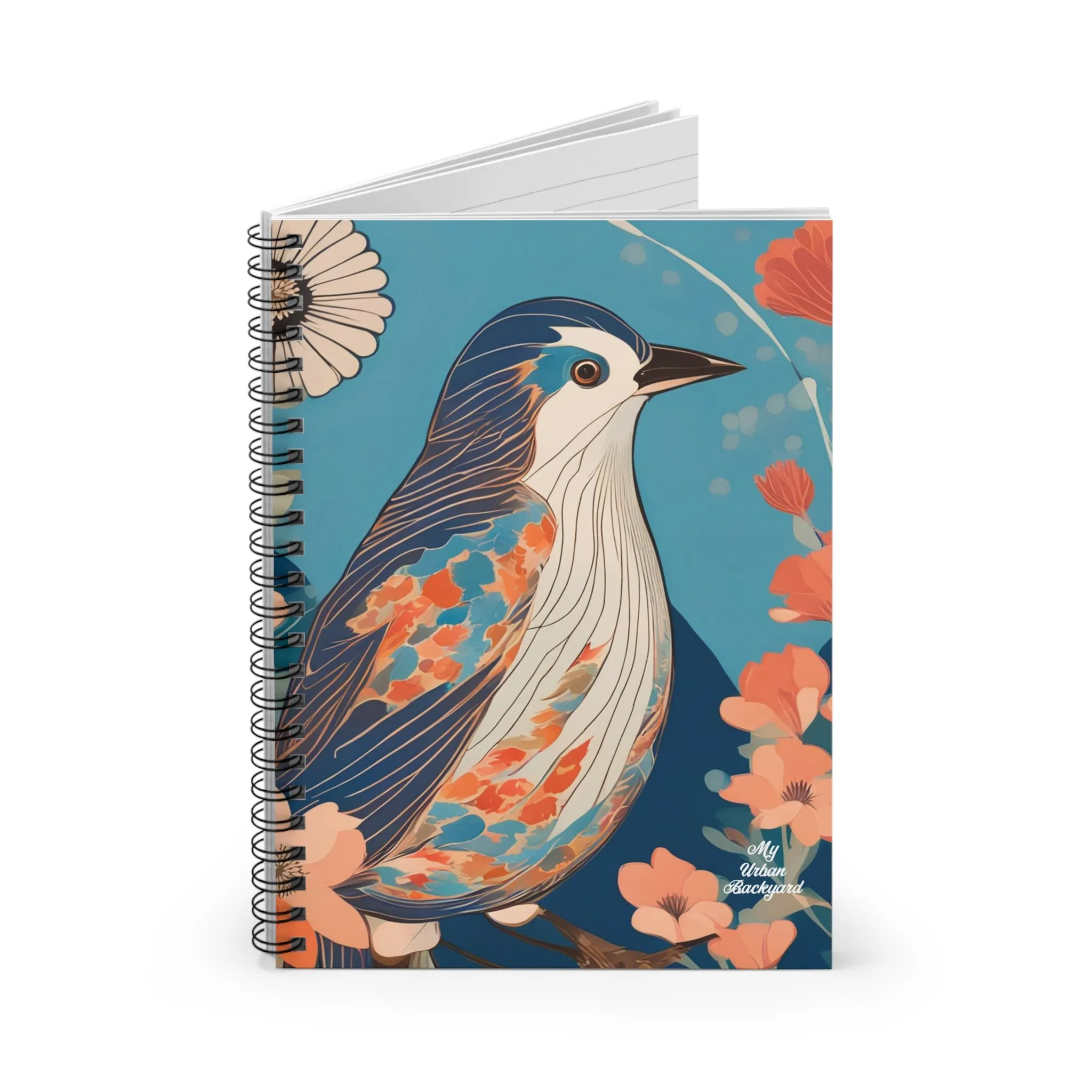 Colorful Bird, Spiral Notebook Journal - Write in Style