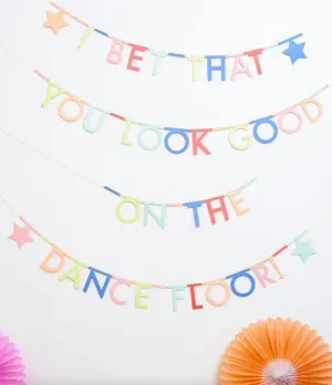 Colourful Letter Party Garland Kit