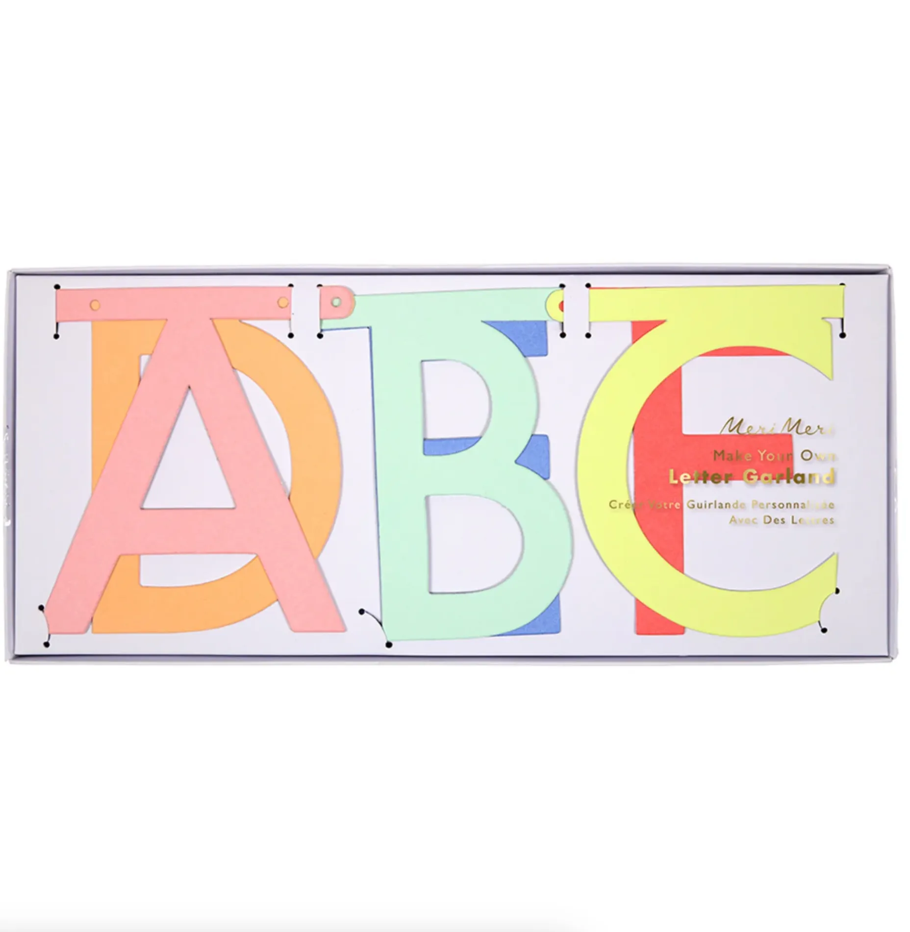 Colourful Letter Party Garland Kit