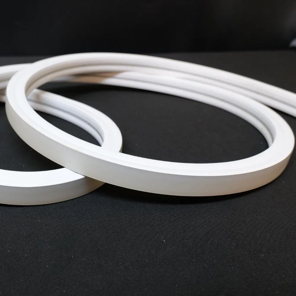 Cool White Neon Flex 6000K 16x16mm 220V 240V Top Bend 20cm Cut IP65 Waterproof with UK Plug