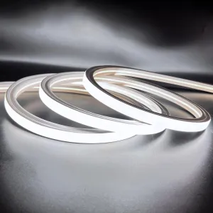 Cool White Neon Flex 6000K 48V 16x16mm Flat Shape Vertical Bending IP65 Waterproof LED Neon Flex Only