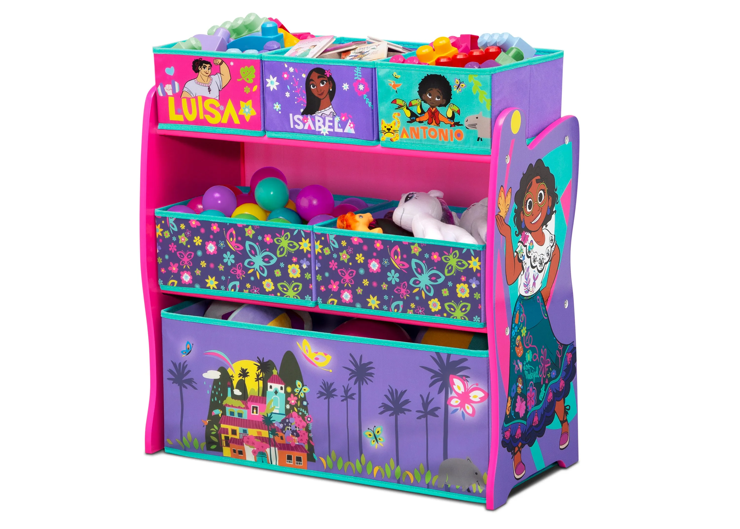 Disney Encanto 6 Bin Design and Store Toy Organizer