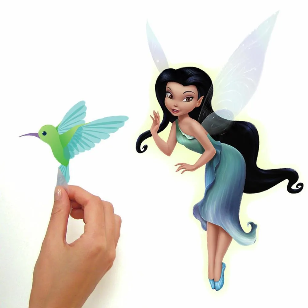 Disney Fairies Wall Decals with Glitter