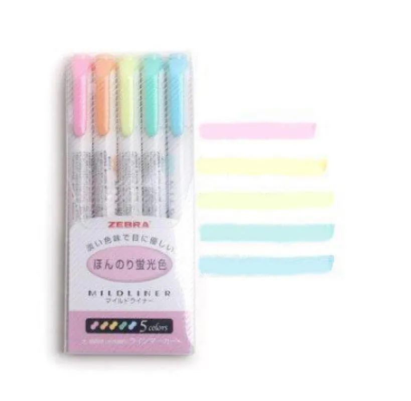 Dual-Tip Highlighters - Zebra Mildliner