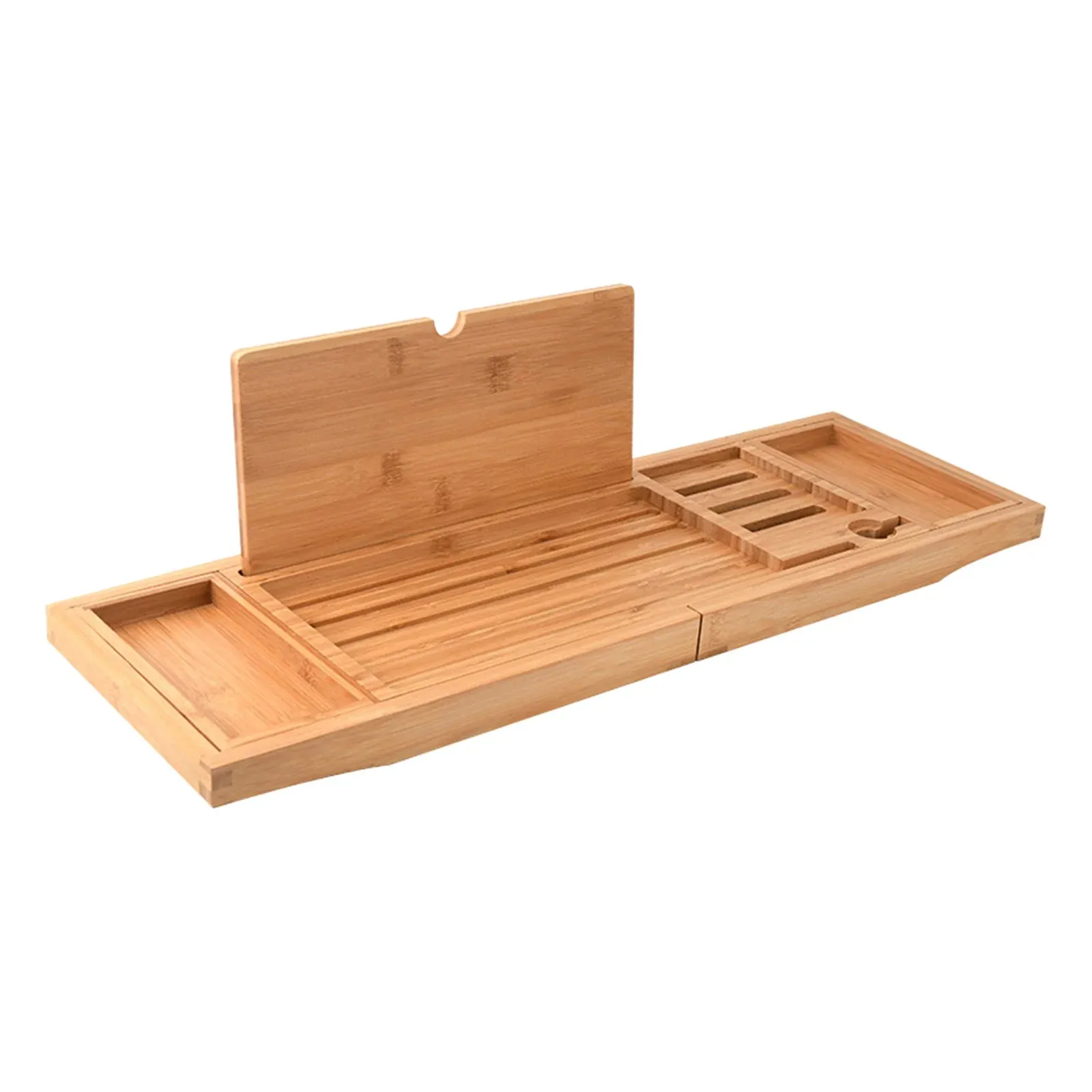 Expandable Luxury Wooden Bathtub Caddy Tray