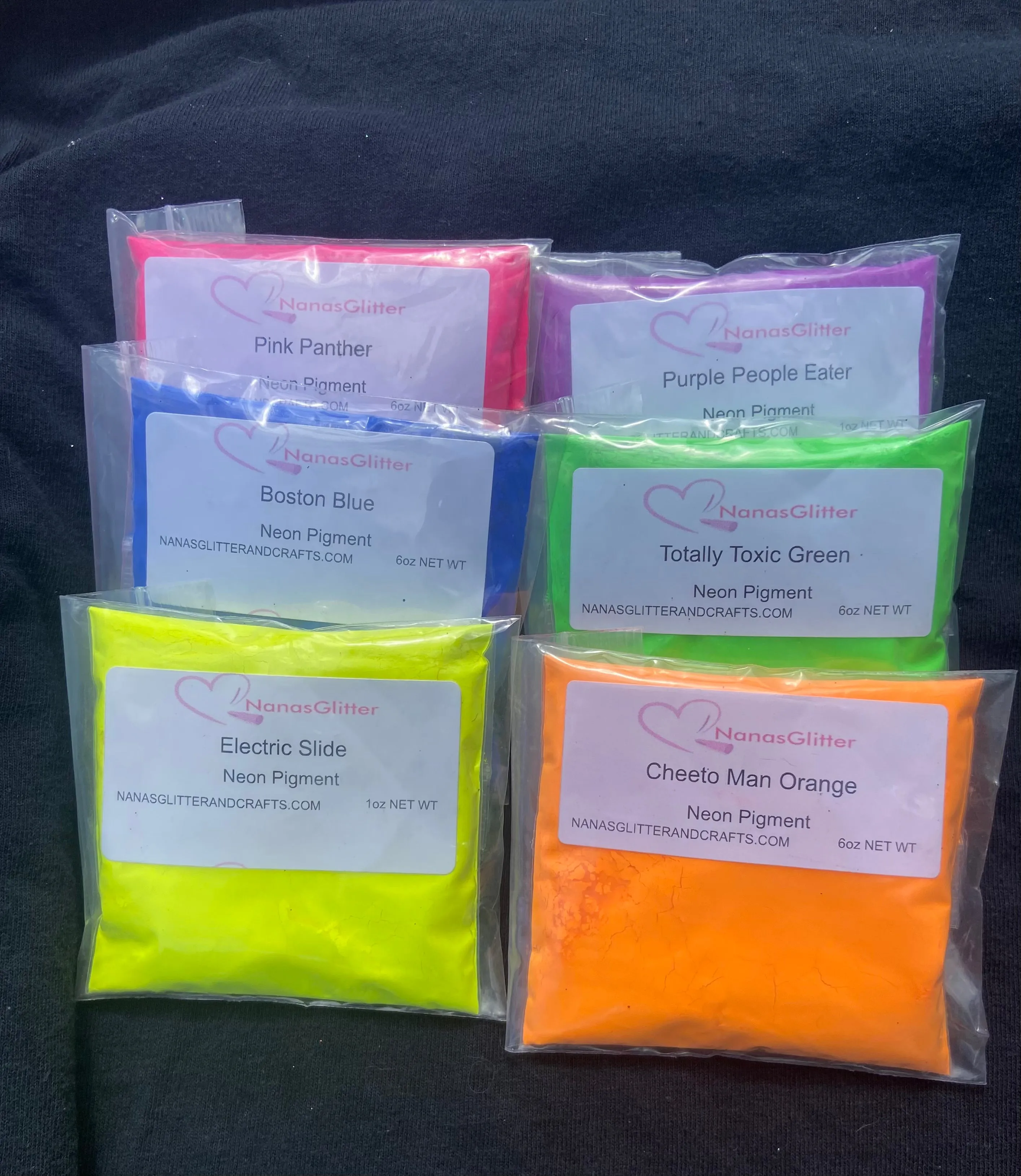 Full of COLOR neon pigment & glow powder set