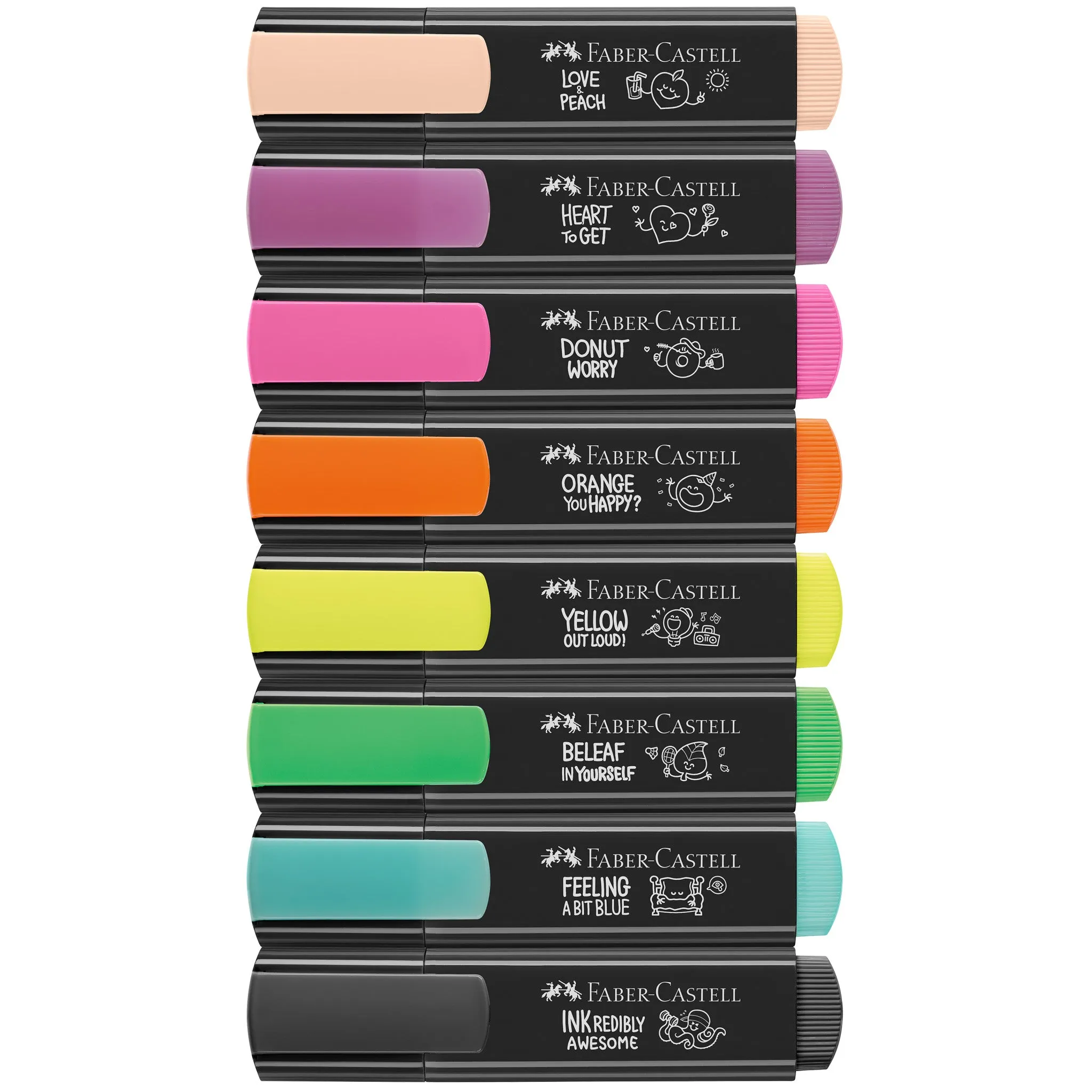 Highlighters, Graffiti Neon Colors - Box of 8 - #254692