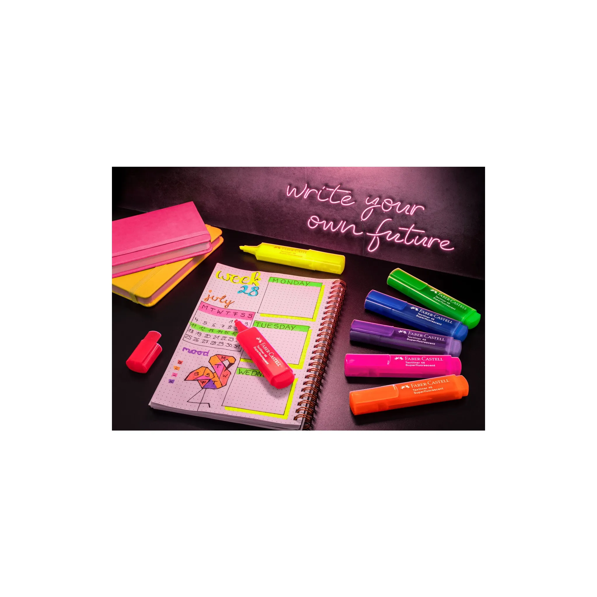 Highlighters, Neon Colors - Box of 8 - #254601