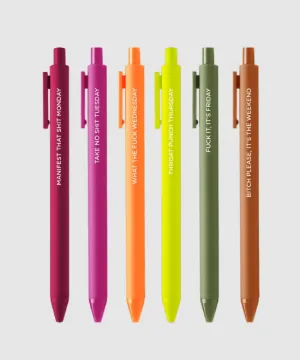 Jotter Pens, 5 Pack - Weekdays