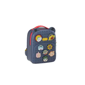 Kids Tide Satchel Cartoon Backpack-Blue