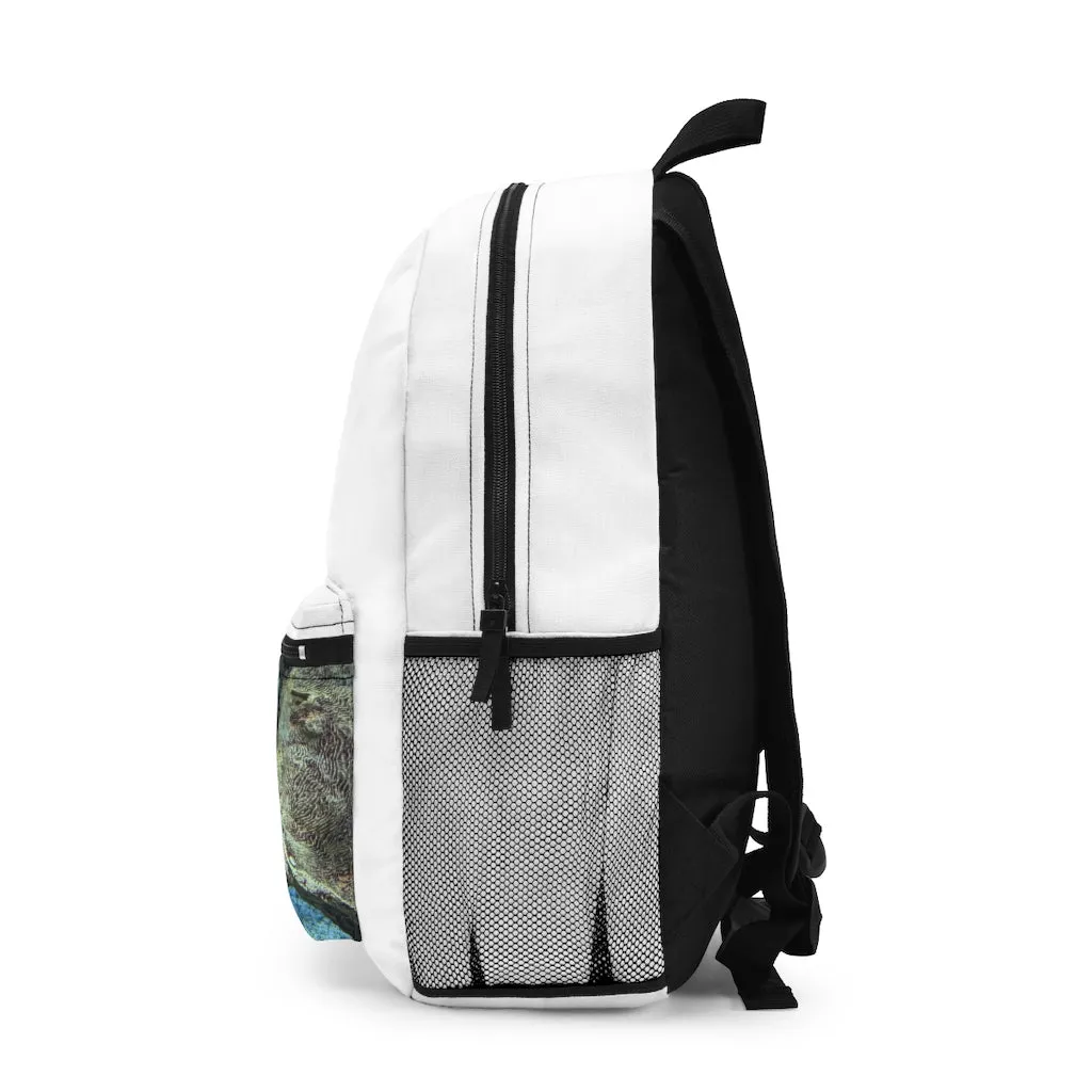 Light Blue Fish Backpack (Made in USA)