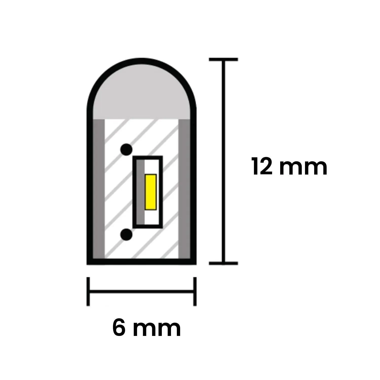 Mini Red LED Neon Flex 12V 6x12mm 120LED/m IP65 Waterproof 1cm Cut