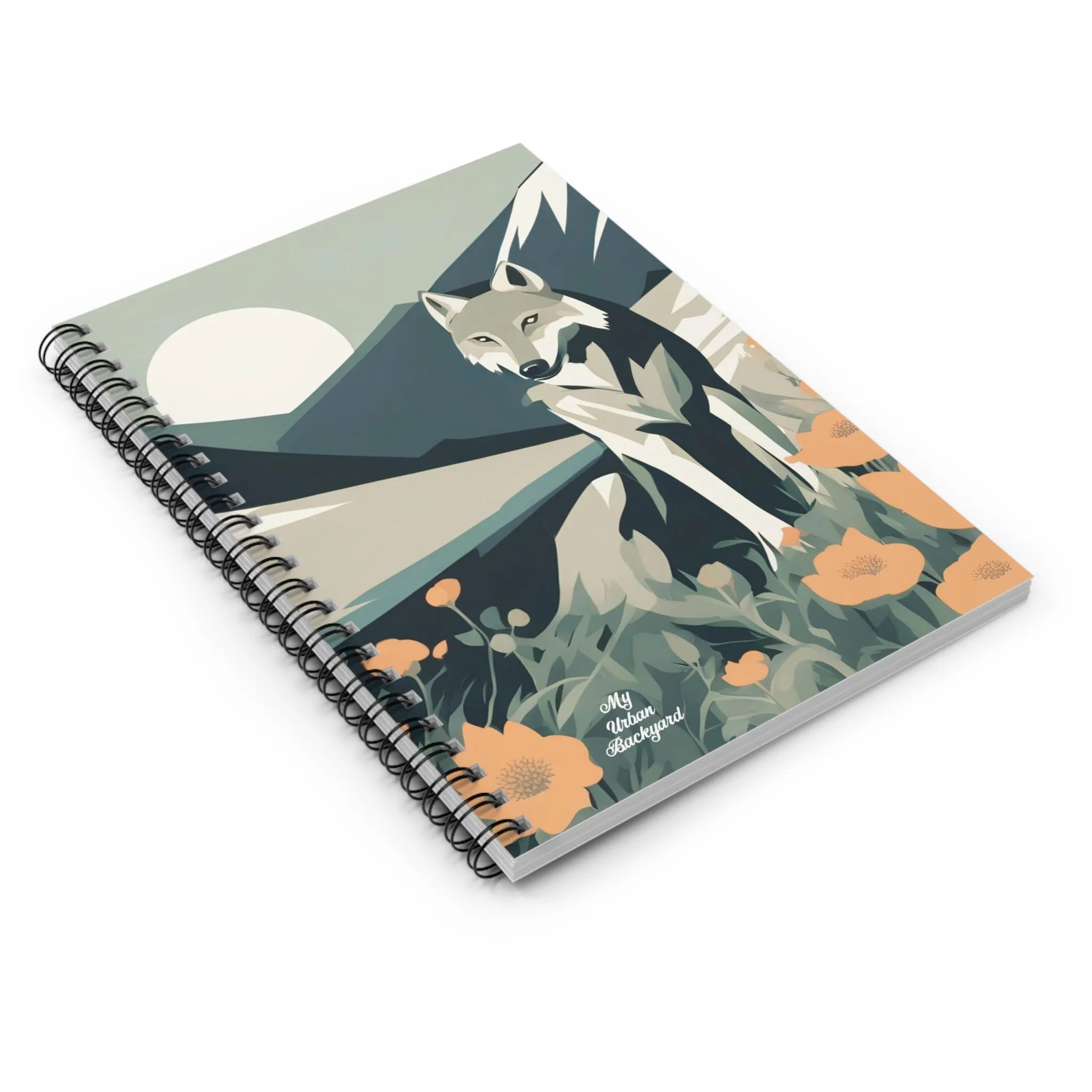 Mountain Wolf, Spiral Notebook Journal - Write in Style