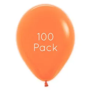 Neon Orange Balloons - 100 Pkt