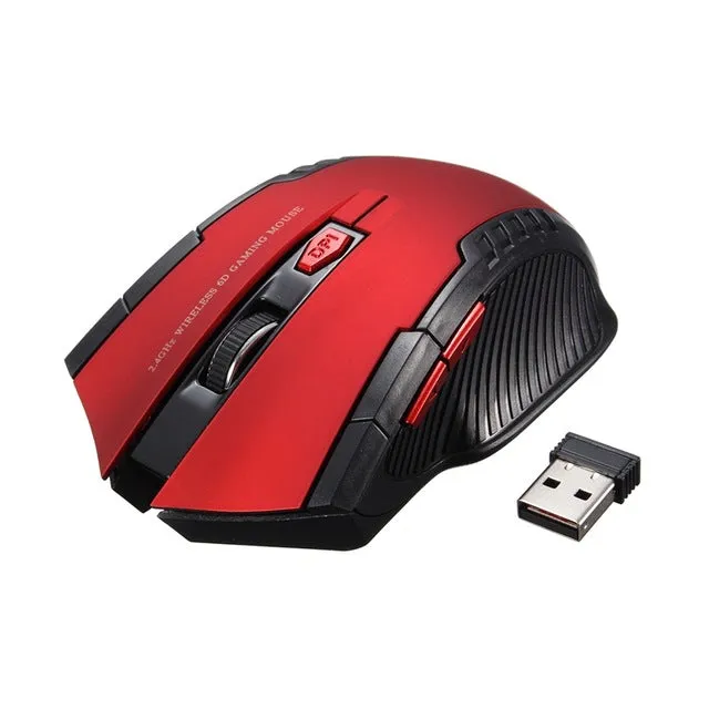 New 2.4Ghz Mini Portable Wireless Mouse USB Optical 2000DPI Adjustable Professional Game Gaming Mouse Mice For PC Laptop