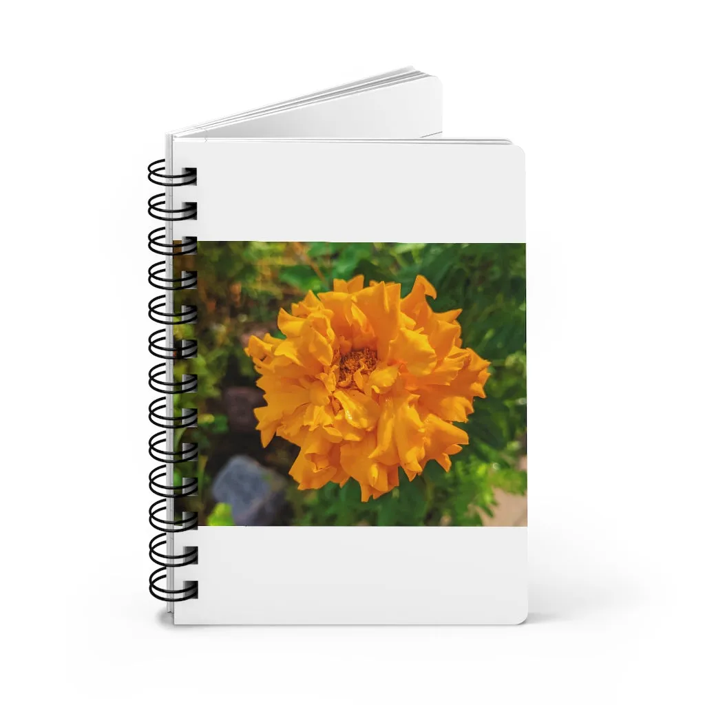 Orange Flower Spiral Bound Journal