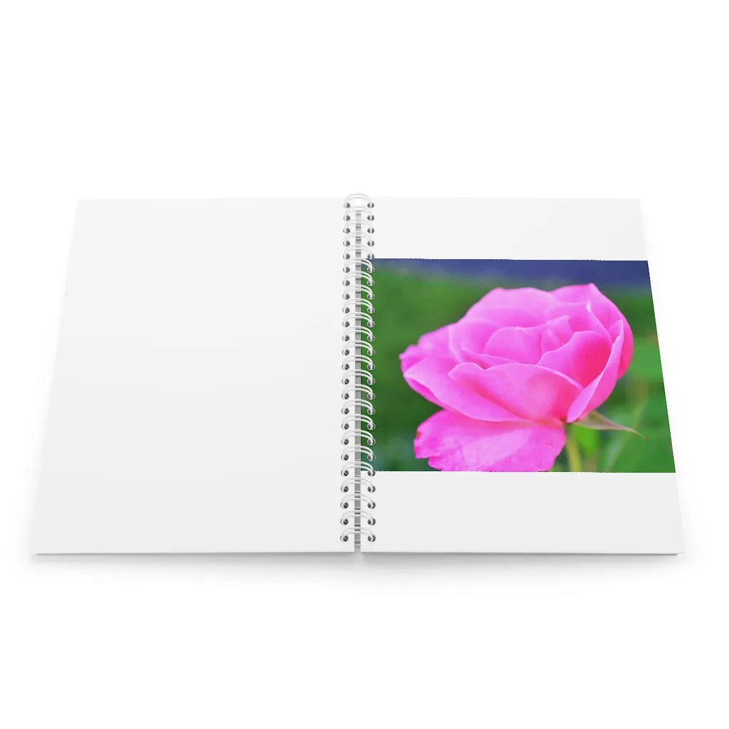 Pink Flower Spiral Notebook