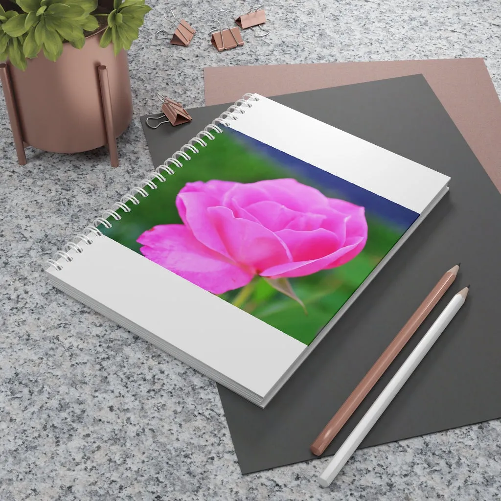 Pink Flower Spiral Notebook