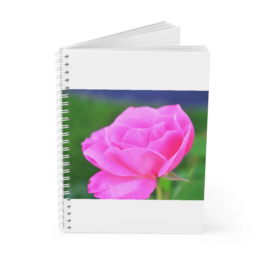 Pink Flower Spiral Notebook