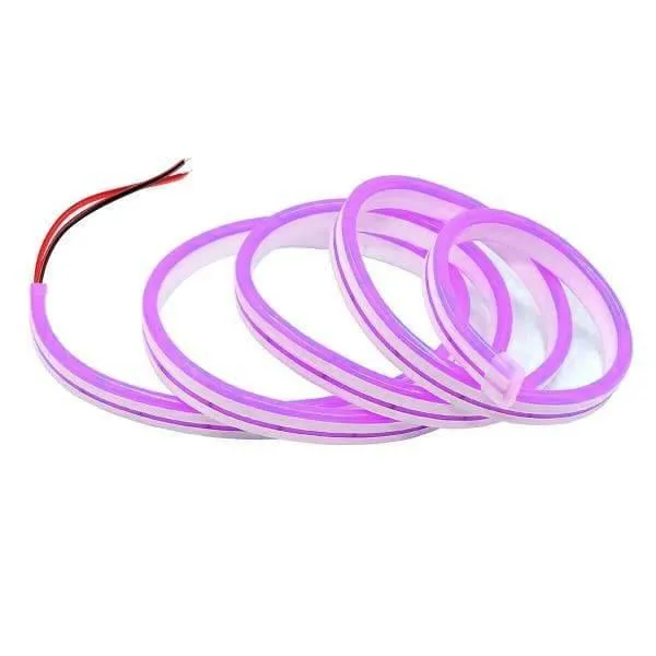 Pink Neon Flex 12V 6x12mm 120LEDs/m IP65 Waterproof 2.5cm Cut