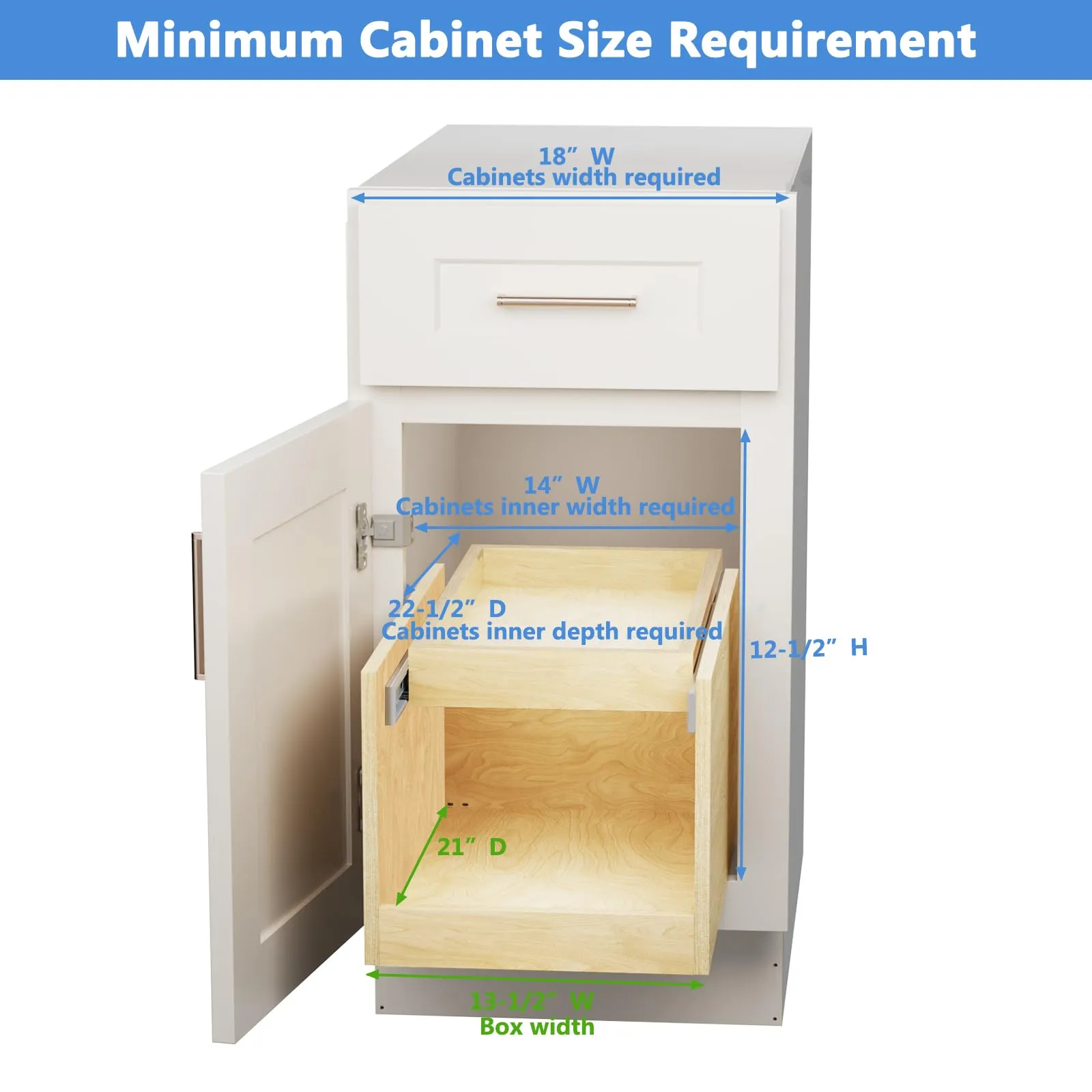 Retractable Double-Drawer Pull Out Cabinet Organizer