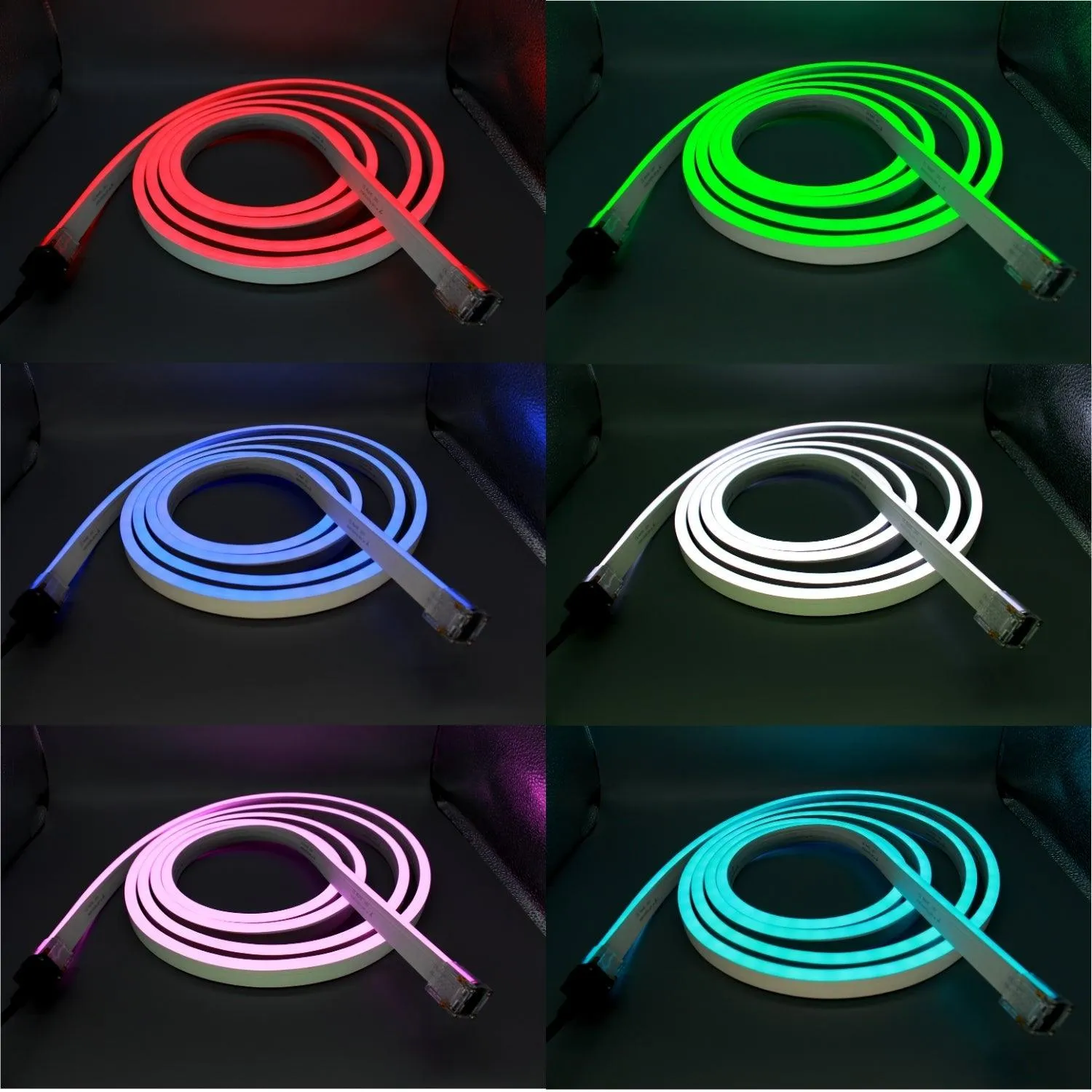 RGB Neon Flex 10x20mm 48V 10x20mm IP67 Waterproof 12.5cm Cut