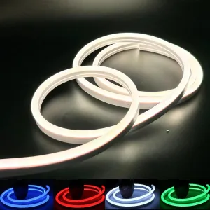 RGB Neon Flex Rope Light DC 24V 8x18mm IP65 Waterproof with Music Controller 10 Metre Kit