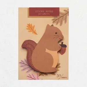 Squirrel Die Cut Sticky Notes