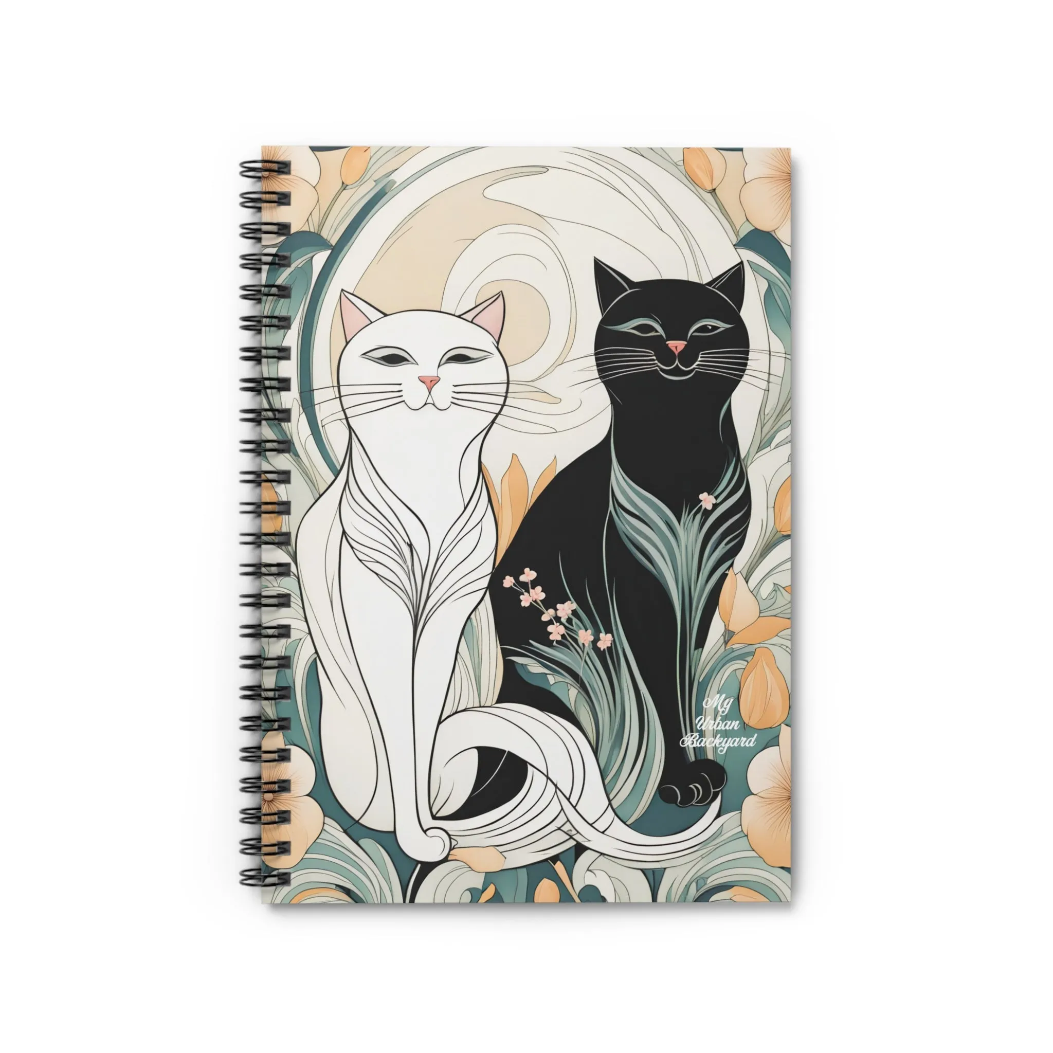 Two Happy Cats, Spiral Notebook Journal - Write in Style