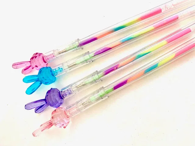 X 222902 RAINBOW RABBIT GEL PEN-DISCONTINUED